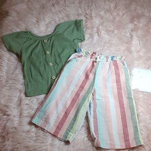 Boho style toddler outfit